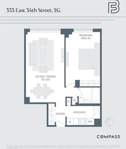 333 E 34th St APT 2G, New York, NY, 10016