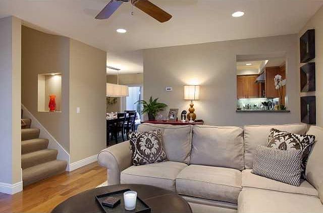 Living Room. Thermostat controls for heat. No A/C (not that