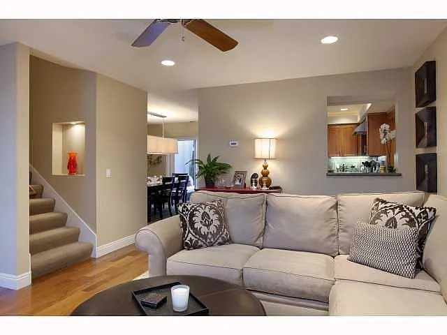 Living Room. Thermostat controls for heat. No A/C (not that - 1860 Chalcedony St