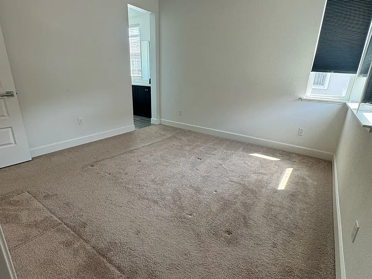 The master bedroom view from closet side