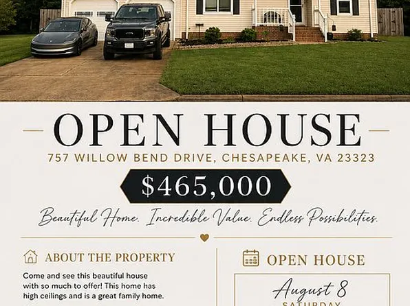 757 Willow Bend Dr, Chesapeake, VA 23323