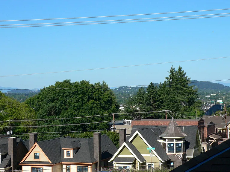 View from East window in apartment.