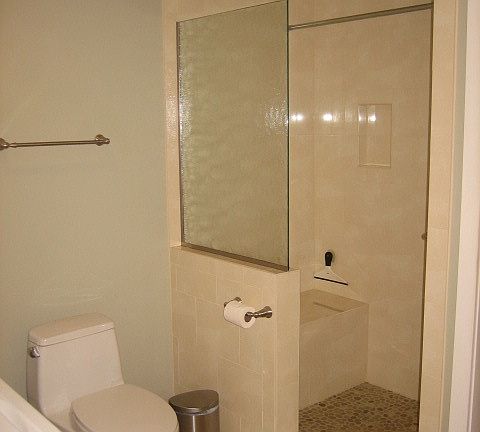 Bathroom with heated floor