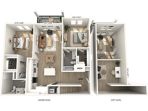 Floor plan BF2L-1344sf-Upgrade