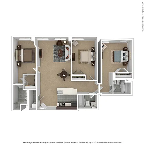Floor plan Three Bedroom