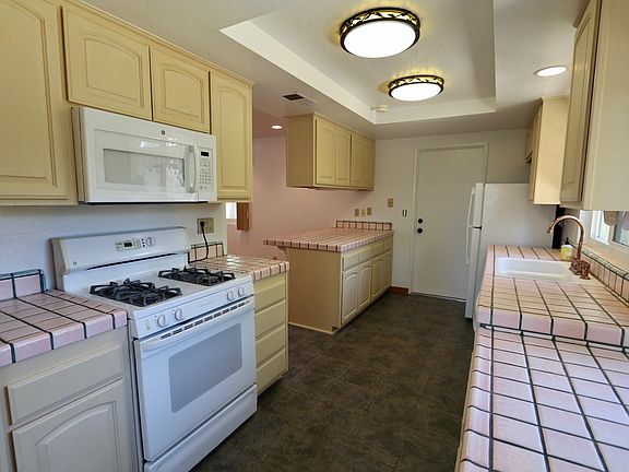 Kitchen towards garage door