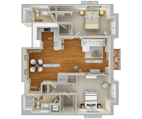 Floor plan B25-1300