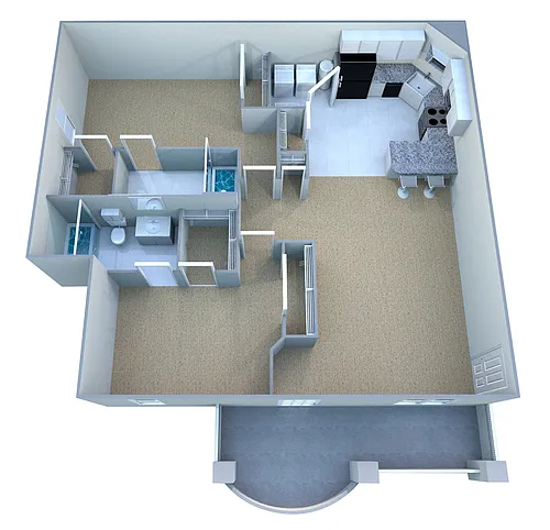 Floor plan Custom Deluxe III - Executive Suite - 2BR