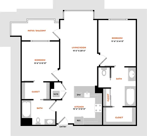 Floor plan Plan 2H