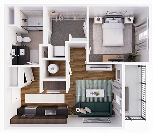 Floor plan Rockpointe-1B