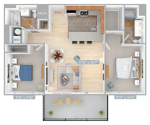 Floor plan B3-1064