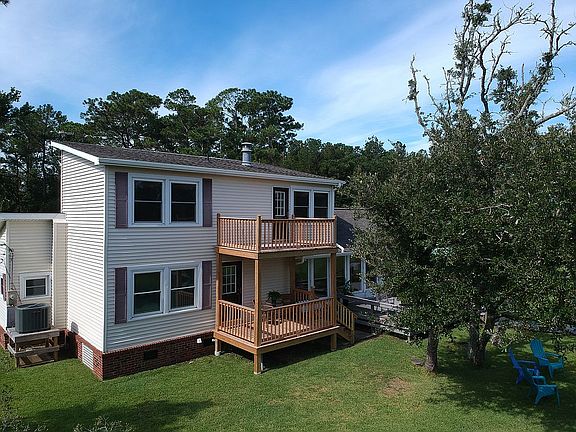 Aerial view from creek
