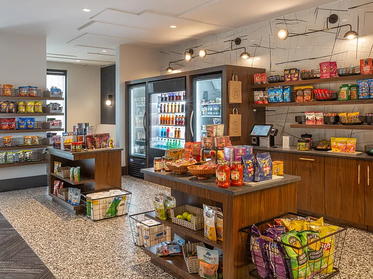 Onsite Resident Bodega with Daily Essentials and Grocery Items