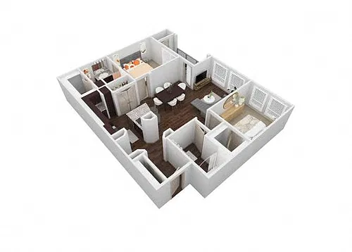 Floor plan VU - 2X2B