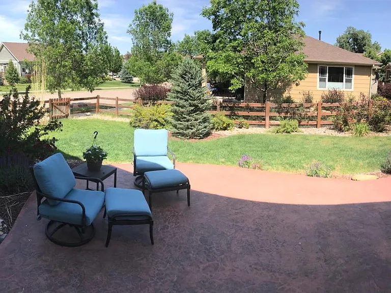 Plenty of space for outdoor furniture
