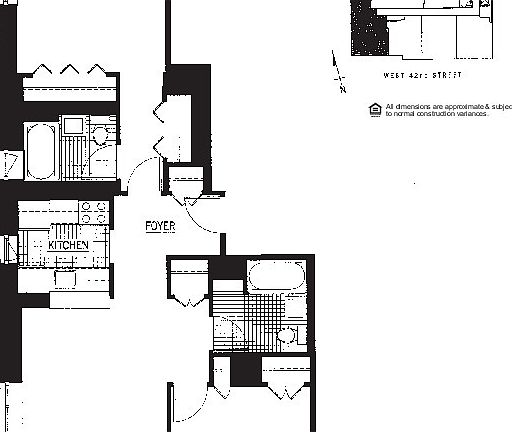 2nd image of 350 W 43rd St APT 35D