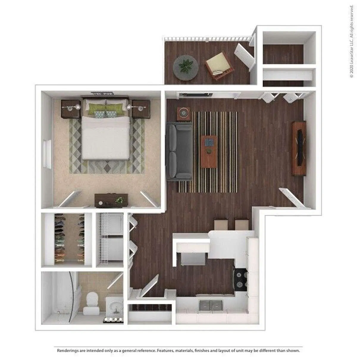 Floor plan One Bedroom