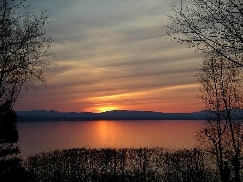 Sunset from porch