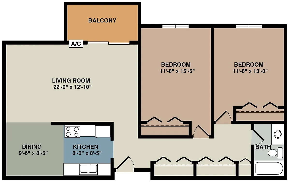 Floor plan 2B