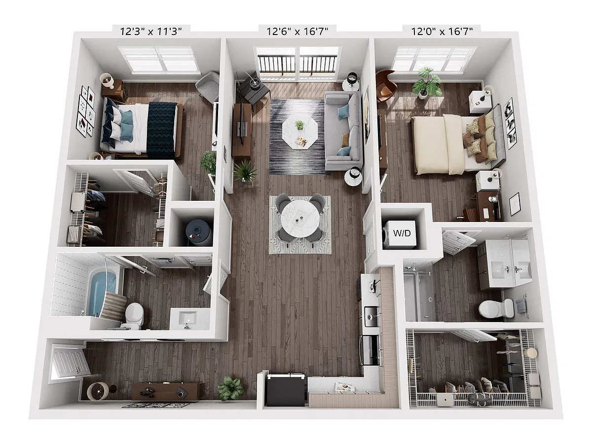 Floor plan 2B