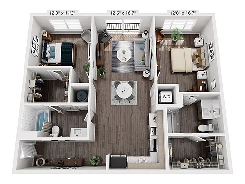 Floor plan 2B