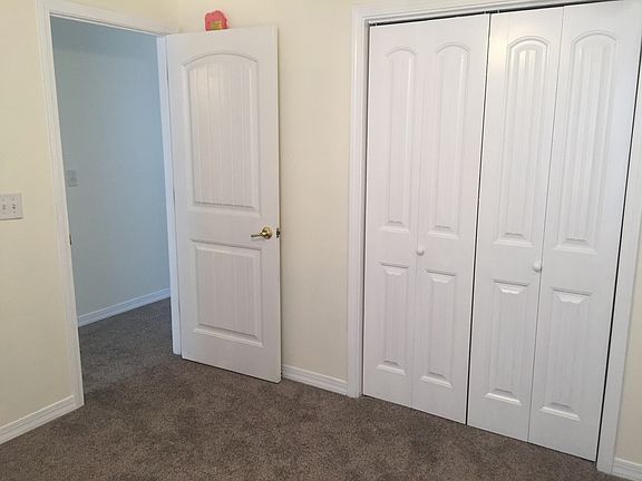 Newly painted trim and doors