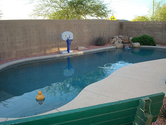 Pool fenced for protection 