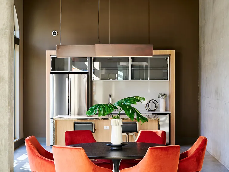 Ample social space for work or play.