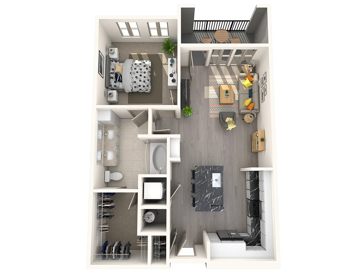Floor plan A1E