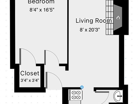 2nd image of 306 W 78th St APT 5B