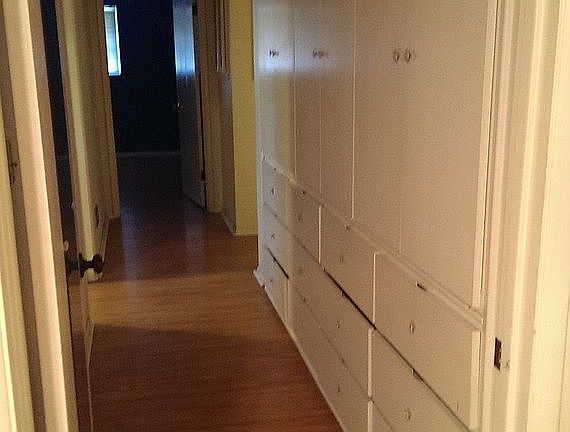 cabinets- drawers in hall