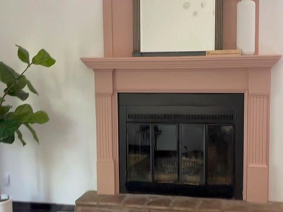 wood burning fireplace