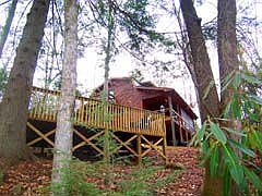 Cabin overlooks Creek