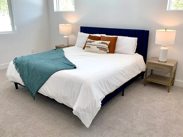 Master bedroom king bed