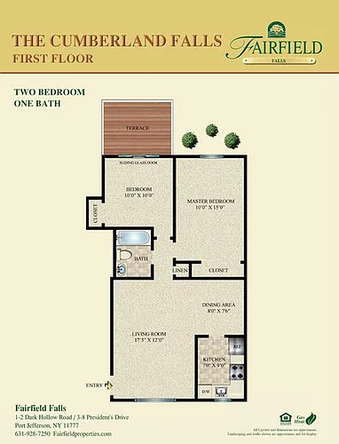 Floor plan The Cumberland Falls