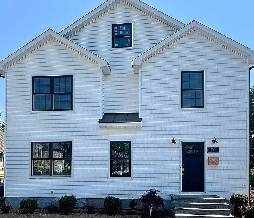 Newly built modern farmhouse