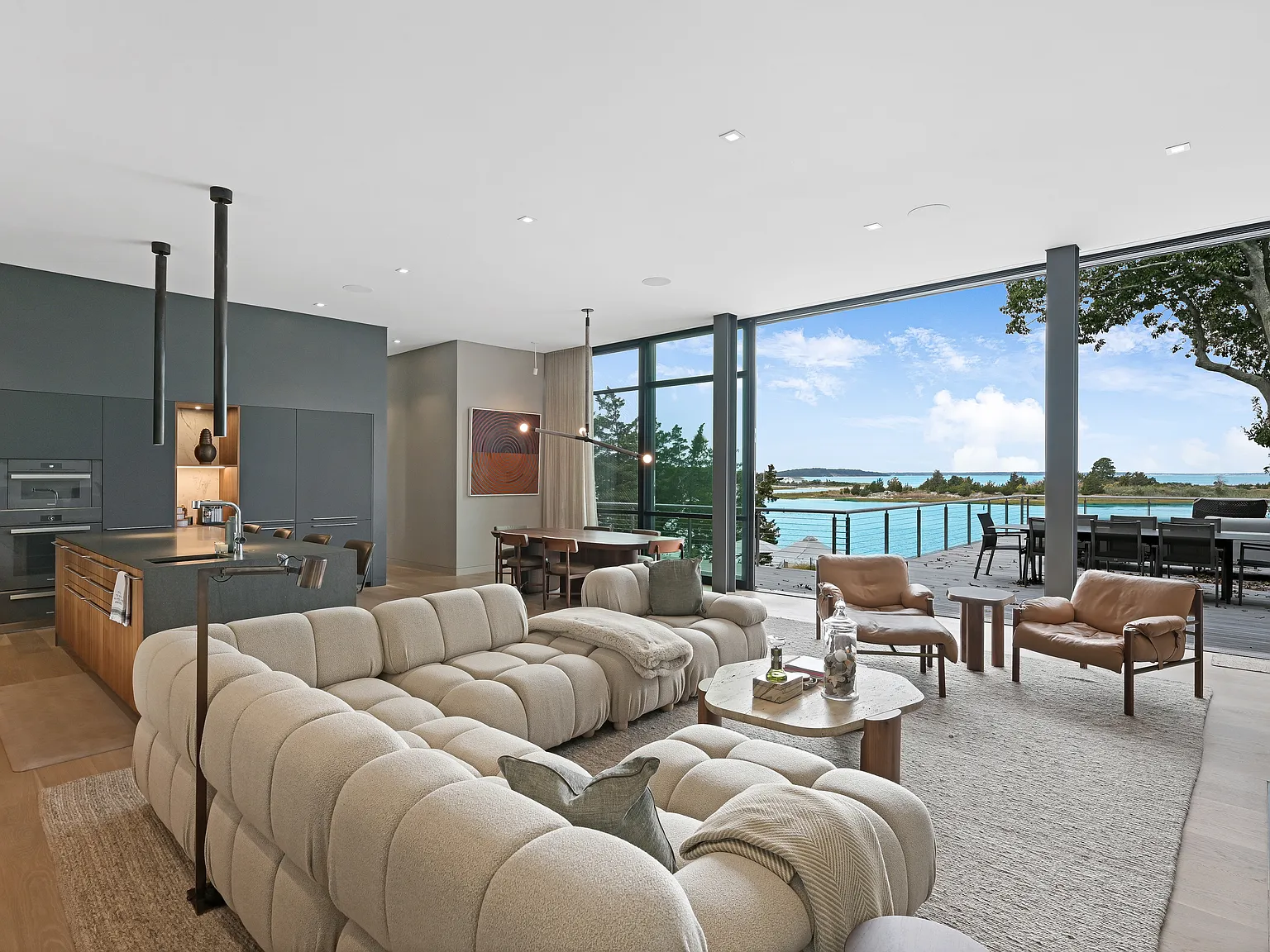Sag Harbor Waterfront Estate | Deep-Water Dock + Sunset Views — Photo 3
