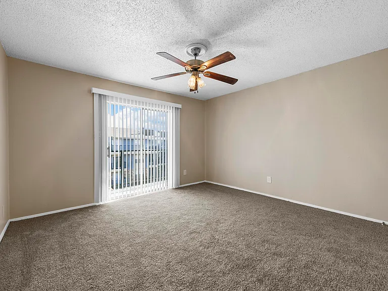 Living room looking out to the balcony