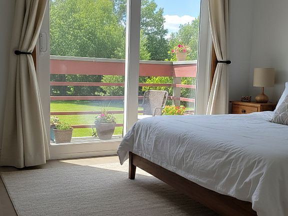 Bedroom with balcony