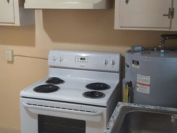 Kitchen with range