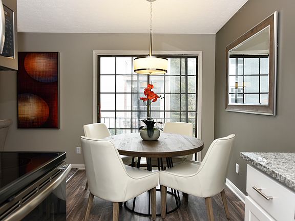 Dining Room + Hardwood Style Flooring