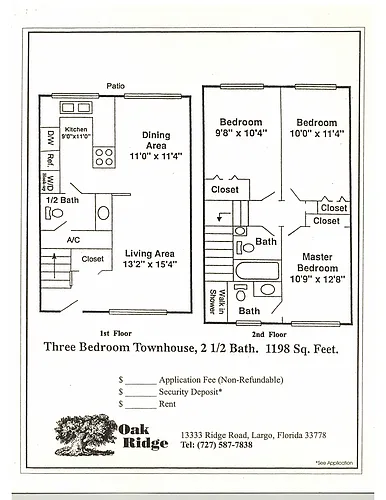 Floor plan Three Bedroom