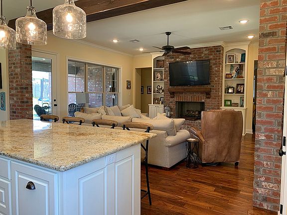 Kitchen looking into living
