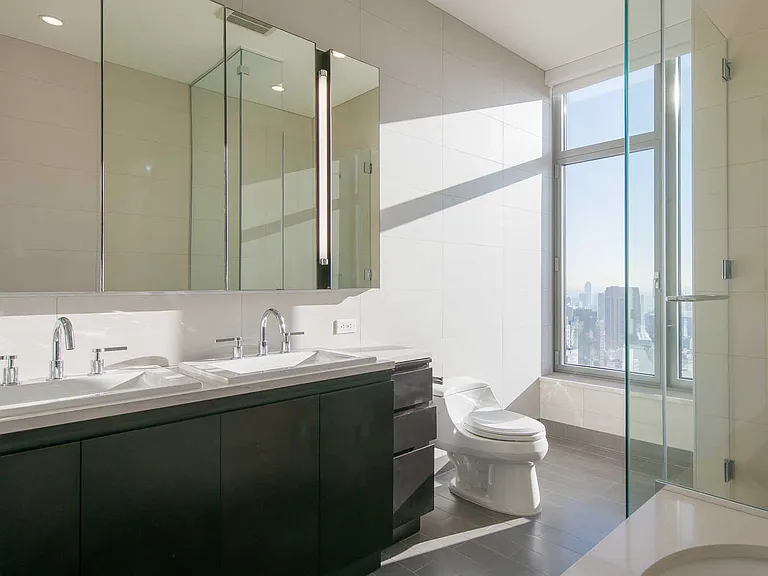 Penthouse Bathroom with Glass Shower