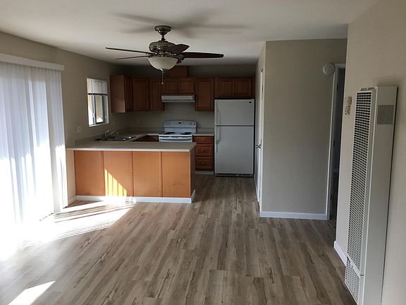 New flooring throughout the apartment