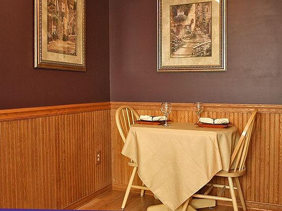 Enjoy your meals in the cozy eat-in kitchen 