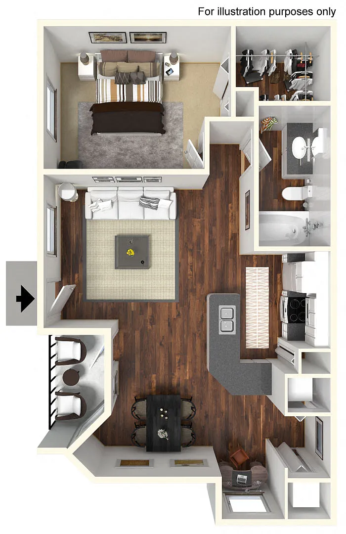 Floor plan 1B