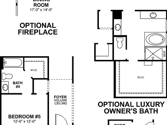 Dickinson First Floor Options