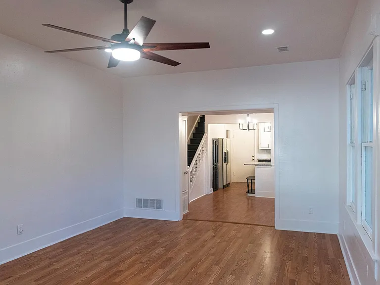 Living Room, Dining, and Kitchen