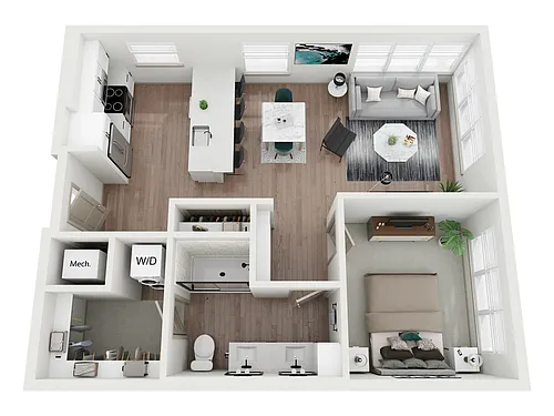 Floor plan A7S - District Square